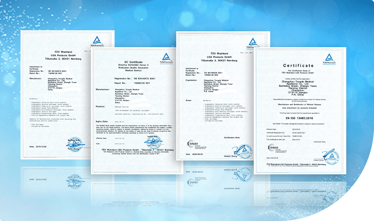 Attained ISO13485 and CE certification